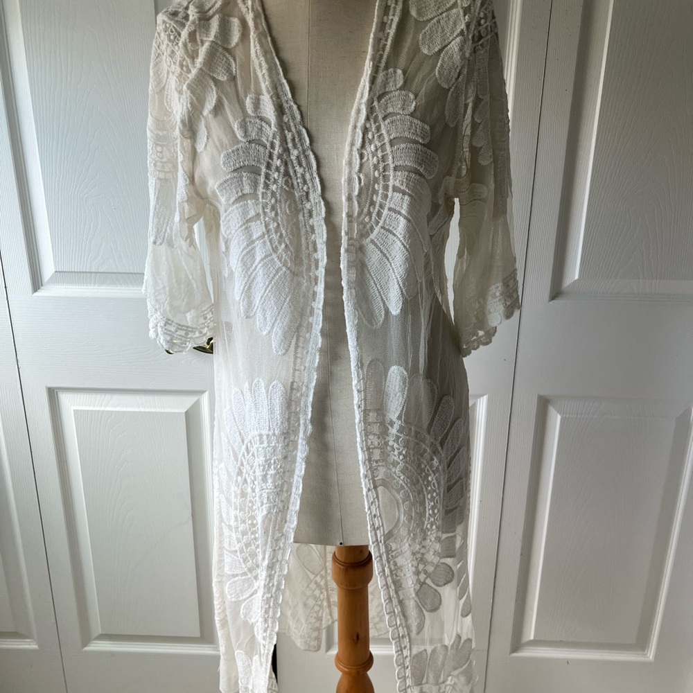Rebellion White Lace Women's Swim Cover up